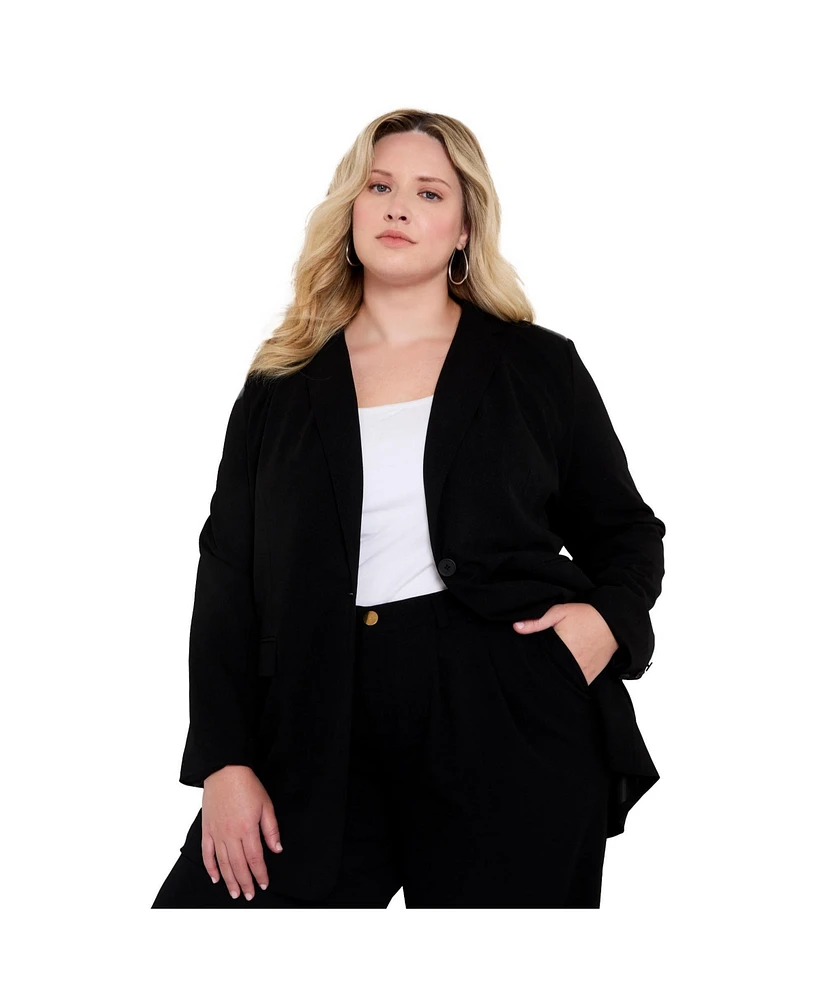 June + Vie Plus Smooth Classic Blazer