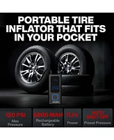 Pocket Air 6000mAh Electric Portable Rechargeable Tire Inflator Air Compressor