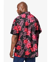 KingSize Big & Tall Short-Sleeve Linen Shirt