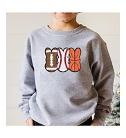 Sweet Wink Toddler Boys Sports Peeps Patch Easter Sweatshirt