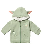 Starwars Baby Boys Star Wars Yoda Fleece Zip Up Cosplay Hoodie