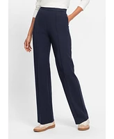 Olsen Women's Mona Fit Wide Leg Knit Trouser