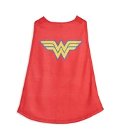 Justice League Toddler Girls Dc Comics Zip Up Costume Pajama Coverall and Cape