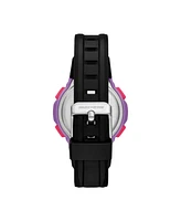 Skechers Women's Anoka Digital, Black Polycarbonate Watch