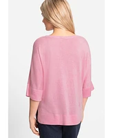 Olsen Women's Boatneck Dolman Pullover Sweater