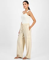 I.n.c. International Concepts Women's Drawstring Cargo Pants, Exclusively at Macy's