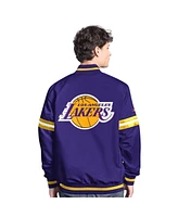 Starter Men's Purple/Gold Los Angeles Lakers Scout Full Snap Varsity Jacket