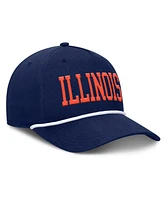 Fanatics Men's Navy Illinois Fighting Illini Foul Ball Rope Adjustable Hat