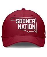 Jordan Men's Crimson Oklahoma Sooners Local Swoosh Flex Hat