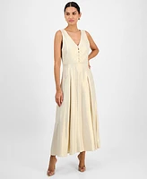 I.n.c. International Concepts Women's Button-Front Maxi Dress, Exclusively at Macy's