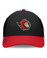 Fanatics Men's Black/Red Ottawa Senators Authentic Pro Rink Flex Hat