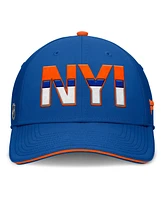 Fanatics Men's Royal/Orange New York Islanders Authentic Pro Rink Team Code Flex Hat