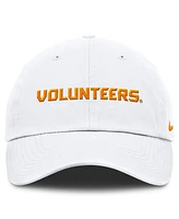 Nike Men's White Tennessee Volunteers Core Club Mascot Wordmark Adjustable Hat