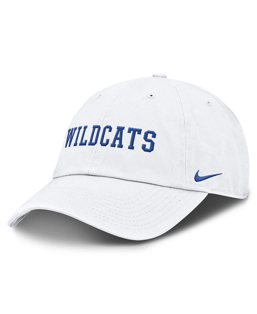 Nike Men's White Kentucky Wildcats Core Club Mascot Wordmark Adjustable Hat