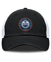 Fanatics Men's Black/Gray Edmonton Oilers Averie Trucker Adjustable Hat