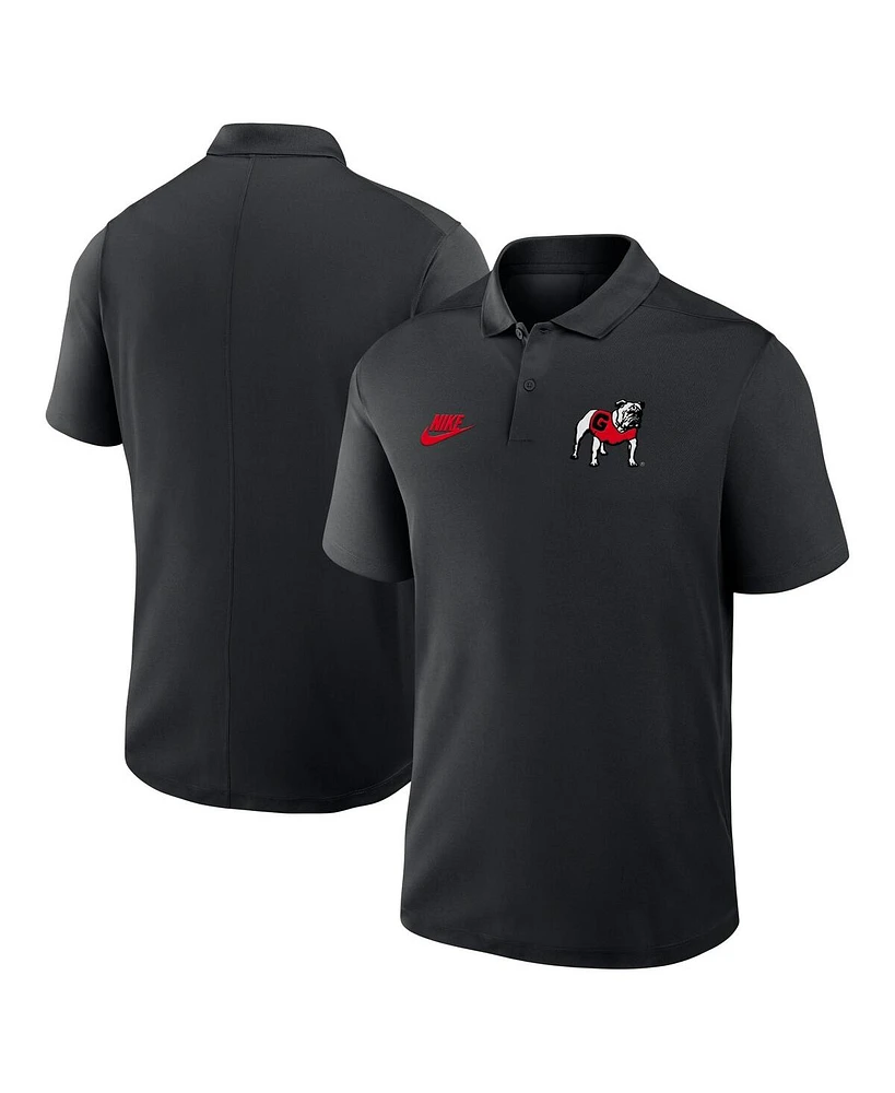 Nike Men's Black Georgia Bulldogs Primetime Victory Legacy Vault Logo Performance Polo Shirt