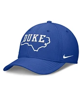 Nike Men's Royal Duke Blue Devils Local Swoosh Flex Hat