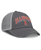 Fanatics Men's Charcoal Illinois Fighting Illini Ionic Trucker Adjustable Hat