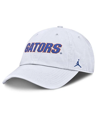 Jordan Men's White Florida Gators Core Club Mascot Wordmark Adjustable Hat