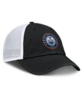 Fanatics Men's Black/Gray Edmonton Oilers Averie Trucker Adjustable Hat