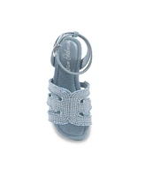 Sam Edelman Little and Big Girls Bella Bay Denim Sandals