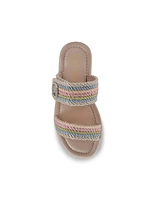 Sam and Libby Little Big Girls Belle Cord Slide Sandals