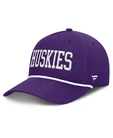 Fanatics Men's Purple Washington Huskies Foul Ball Rope Adjustable Hat