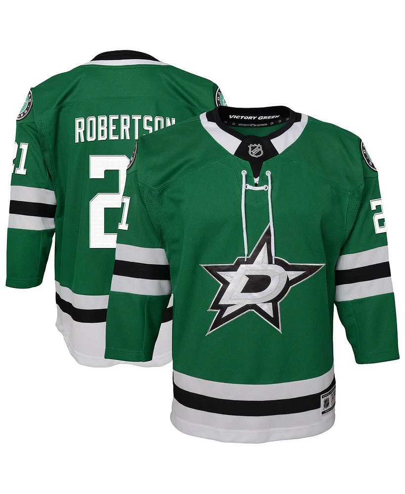 Outerstuff Big Boys and Girls Jason Robertson Kelly Green Dallas Stars Home Premier Player Jersey