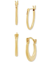 Children's 2-Pc. Set Hoop Earrings in 14k Yellow Gold