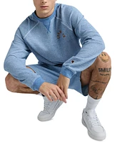 Champion Men's Raglan Crewneck Logo Sweatshirt