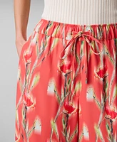 Calvin Klein Women's Floral-Print Pull-On Drawstring Pants