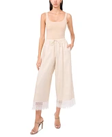 Parker Women's The Daniella Lace-Trim Cropped Pants