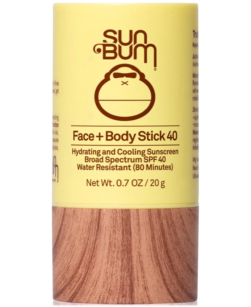 Sun Bum Face + Body Stick Sunscreen Spf 40, 0.7 oz.
