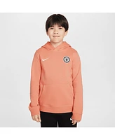 Nike Big Boys and Girls Pink Chelsea Club Pullover Hoodie