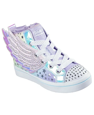 Skechers Little Girls Twinkle Toes Twi-Lites 2.0 - Dreamy Wings Light Up Casual Sneakers from Finish Line