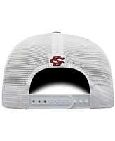 Top of the World Men's Gray/White South Carolina Gamecocks Victory Baseline Trucker Adjustable Hat