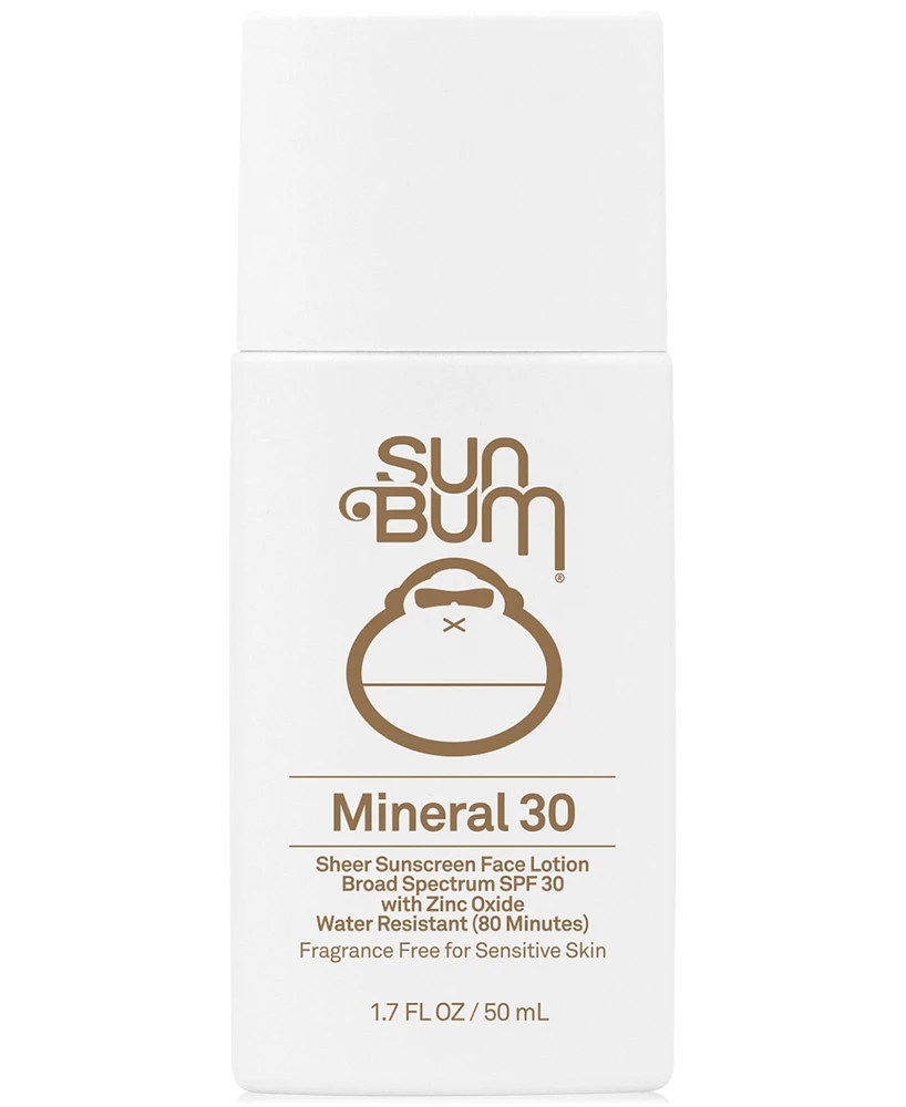 Sun Bum Mineral Sunscreen Face Lotion Spf 30, 1.7 oz.
