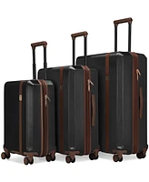 Elle Luxe Journey 3-Piece Expandable Retro Spinner Luggage Set