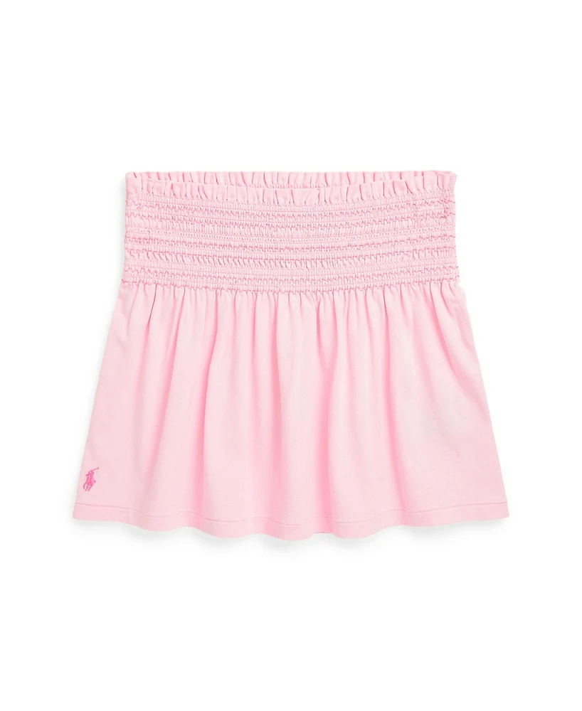 Polo Ralph Lauren Big Girls Smocked Jersey Skirt