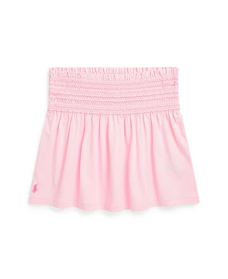 Polo Ralph Lauren Big Girls Smocked Jersey Skirt