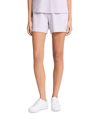 Puma Women's Essential Small No.1 Logo High-Waisted Shorts