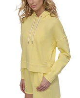 Dkny Sport Women's Cotton Embroidered Logo Pullover Hoodie