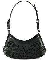 Sam Edelman Willette Floral Dyecut Leather Shoulder Bag