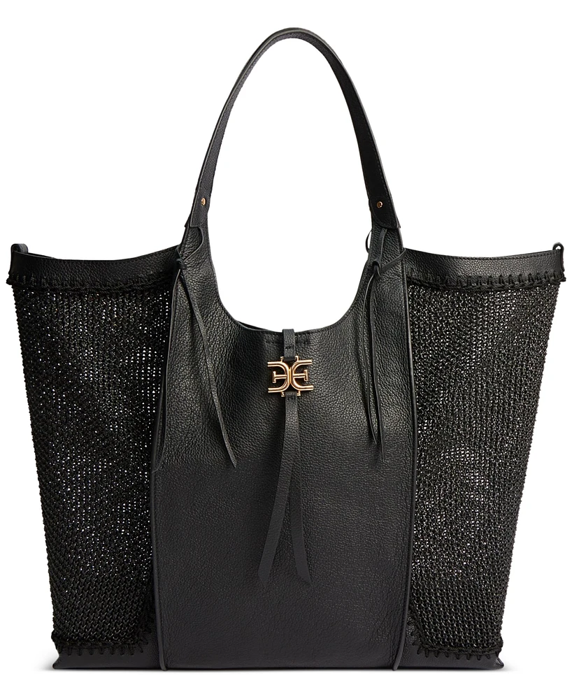 Sam Edelman Sylvia Raffia Large Tobo Bag