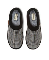 Dearfoams Men's Asher Quilted Plaid Clog House Slipper