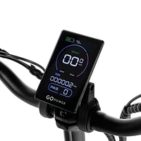 GoPowerBike GoPlus Folding Electric Bike | 20" Fat Tire eBike | 500W Motor, 20mph Top Speed | 45+ Mile Range, 5 Pedal-Assist Levels | Removable B