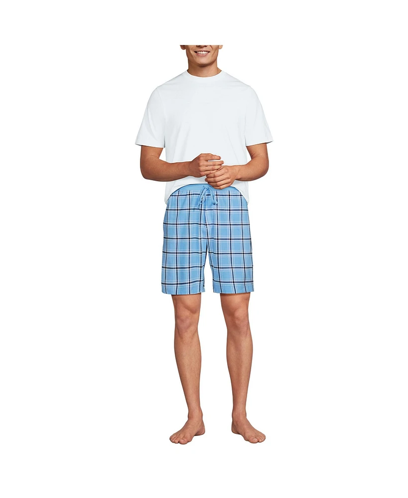 Lands' End Men's Knit Jersey Pajama Shorts Sleep Set