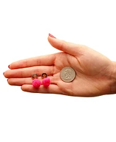 Disney Encanto Earrings - Mirabel Stud Earrings with Pink Pom Poms - Disney Earrings