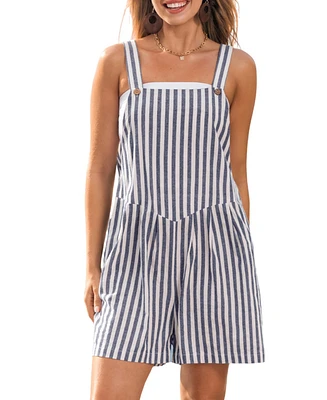 Cupshe Women's Weekend Escape Striped Romper