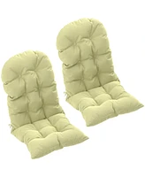 Outsunny 2 Pcs Adirondack Cushions, Tufted High Back Patio Chair Cushions